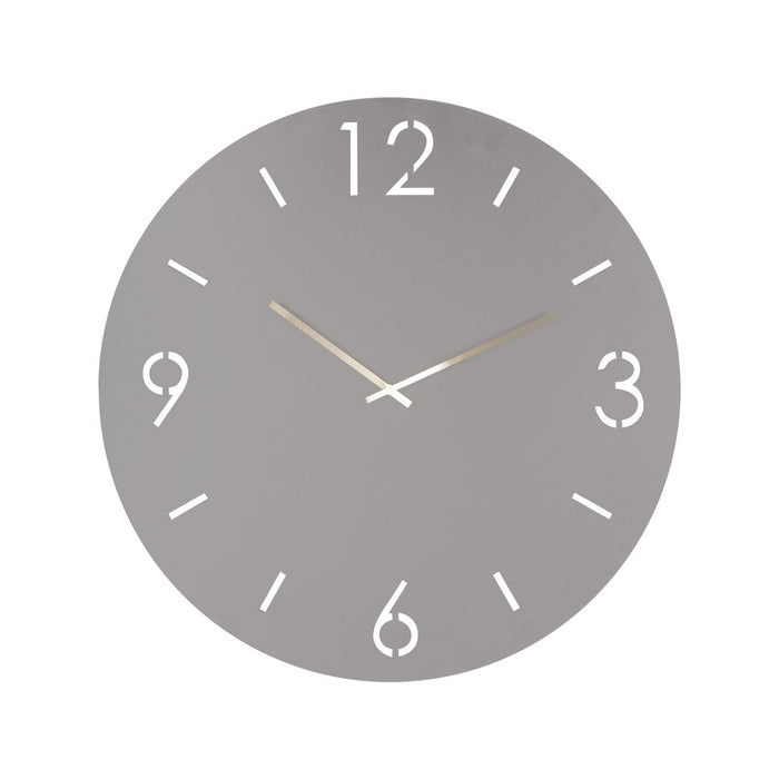 Klok TIME Ø 60 Staal Silky Taupe 60x3x60cm Spinder Design-Klokken-Spinder