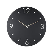 Klok TIME Ø 60 Staal Zwart 60x3x60cm Spinder Design-Klokken-Spinder