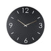 Klok TIME Ø 60 Staal Zwart 60x3x60cm Spinder Design-Klokken-Spinder