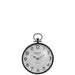 Klok Zwart Glas Rond 49x38 cm-Klokken-J-Line