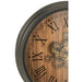 Klok Zwart Kunststof Rond 82 cm-Klokken-J-Line