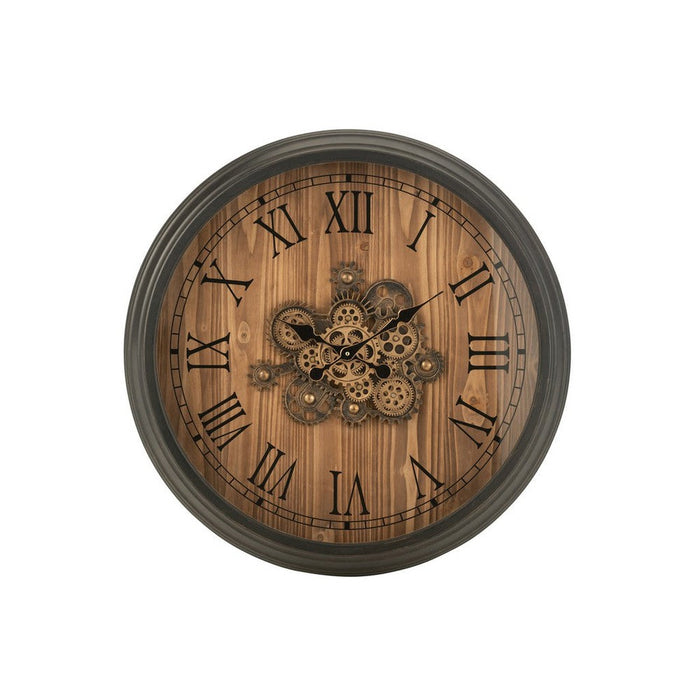 Klok Zwart Kunststof Rond 82 cm-Klokken-J-Line