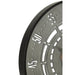 Klok Zwart Kunststof Rond 90 cm 90x90x8 cm-Klokken-J-Line