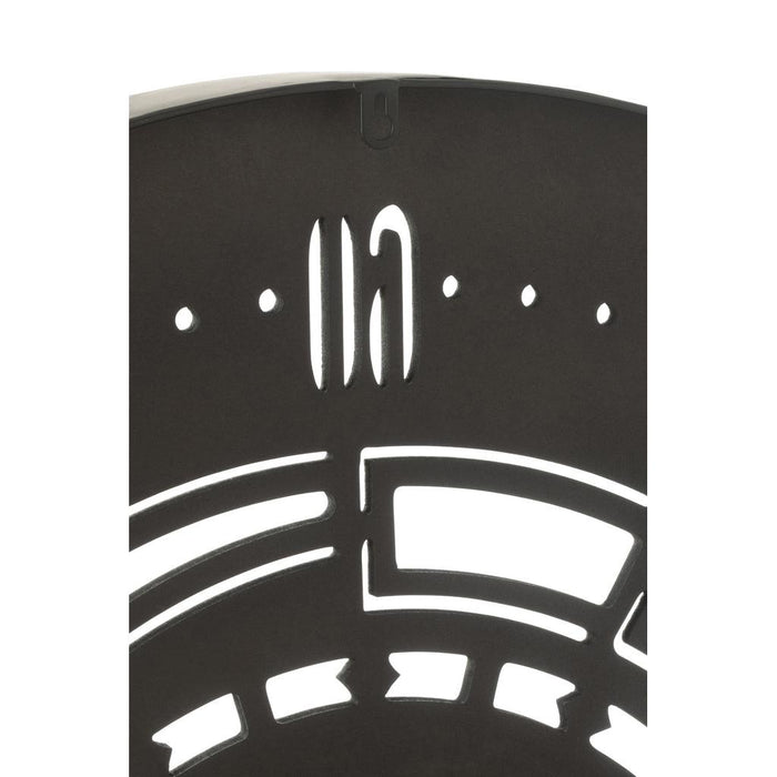 Klok Zwart Kunststof Rond 90 cm-Klokken-J-Line