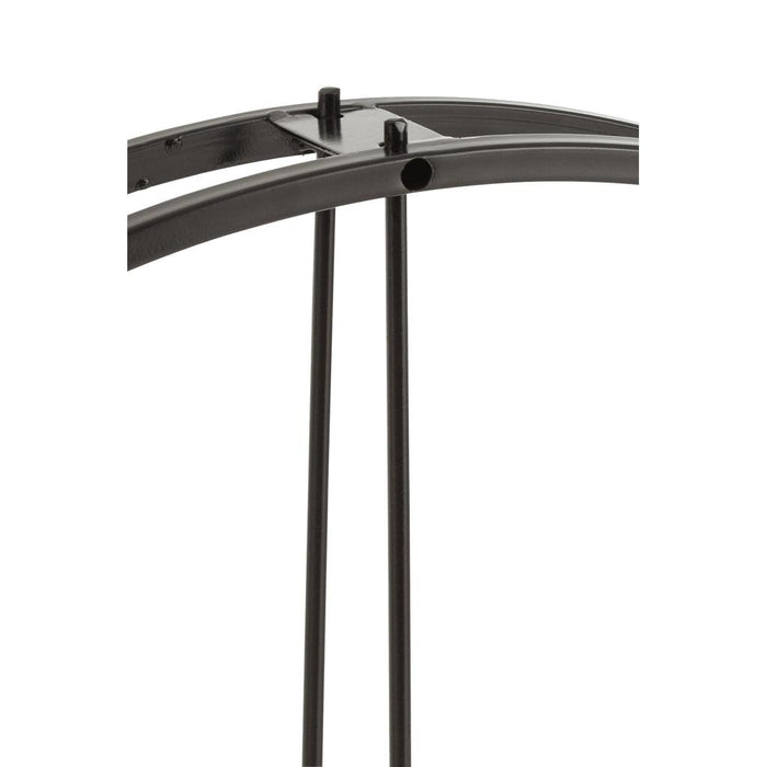 Klok Zwart Metaal Rond 80 cm-Klokken-J-Line