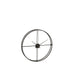 Klok Zwart Metaal Rond 80 cm-Klokken-J-Line