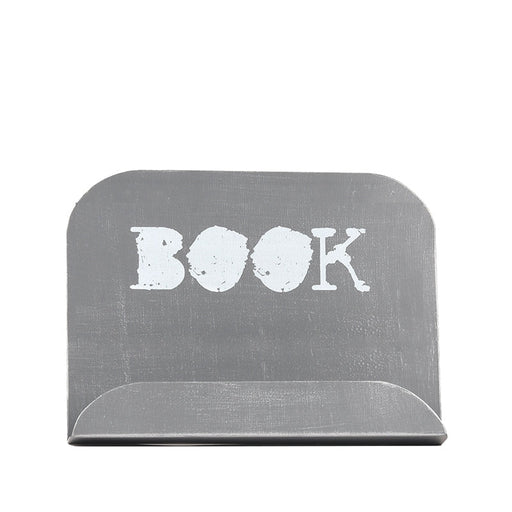 Kookboekstandaard Antiek Grijs Metaal - 27x14x20 cm-Kookboekstandaards-LABEL51