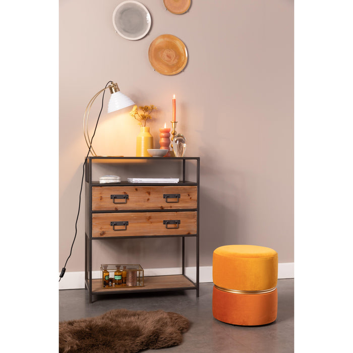 Kruk Bubbly Sun Polyester Geel Ø35x39 cm-Krukken-Creating Home