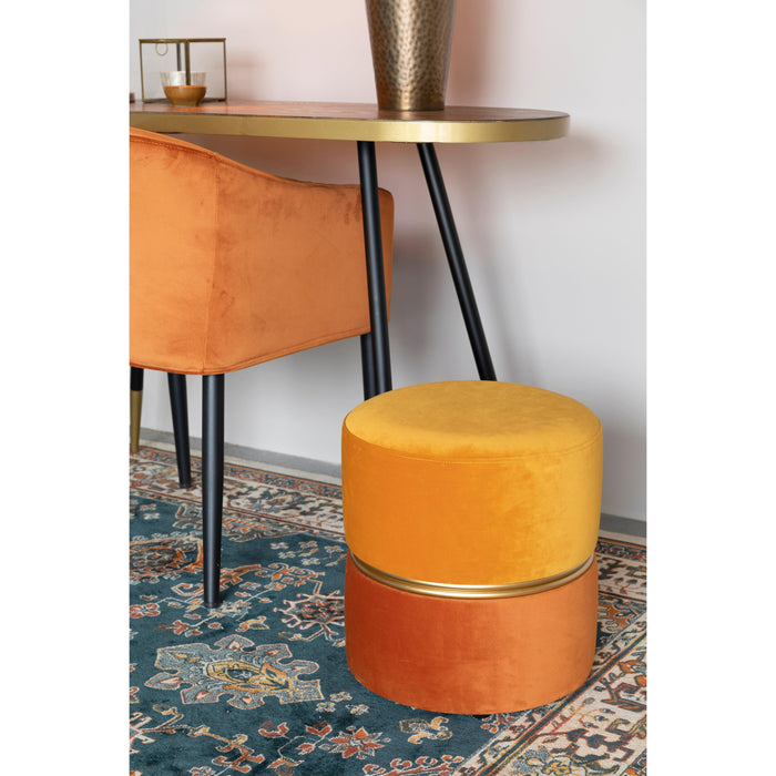 Kruk Bubbly Sun Polyester Geel Ø35x39 cm-Krukken-Creating Home