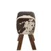 Kruk Cow Mango Hout | Fur Zwart | Wit-Krukjes-J-Line