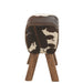 Kruk Cow Mango Hout | Fur Zwart | Wit-Krukjes-J-Line