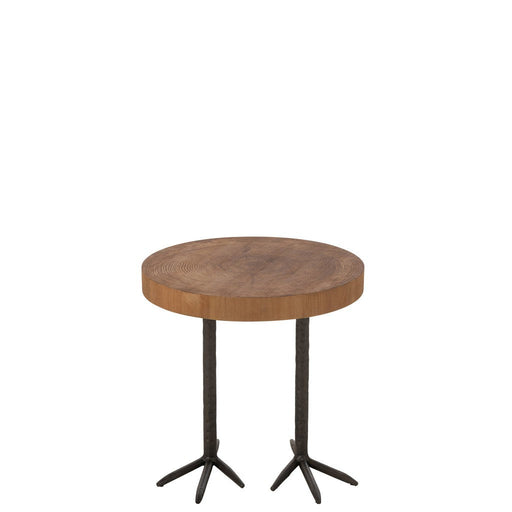 Kruk Eend mdf/ijzer naturel zwart-Krukken-J-Line