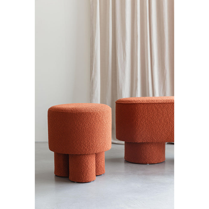 Kruk Marcos Polyester Bruin Ø40x44 cm-Krukken-Creating Home