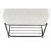 Kruk Milou Rectangular MDF, Pine hout, Polyester Grijs 50x35 cm-Krukken-Creating Home