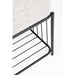 Kruk Milou Rectangular MDF, Pine hout, Polyester Grijs 50x35 cm-Krukken-Creating Home