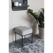 Kruk Milou Square MDF, Pine hout, Polyester Grijs 35x35 cm-Krukken-Creating Home