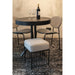 Kruk Milou Square MDF, Pine hout, Polyester Grijs 35x35 cm-Krukken-Creating Home