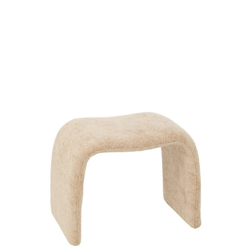 Kruk N shape textiel beige-Krukjes-J-Line