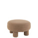 Kruk Rond Teddy Poten Velvet Brown-Krukjes-J-Line