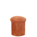 Kruk Rond Textiel Orange Rust-Krukjes-J-Line