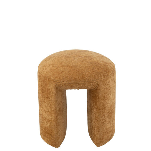 Kruk Rond textiel oker-Krukjes-J-Line