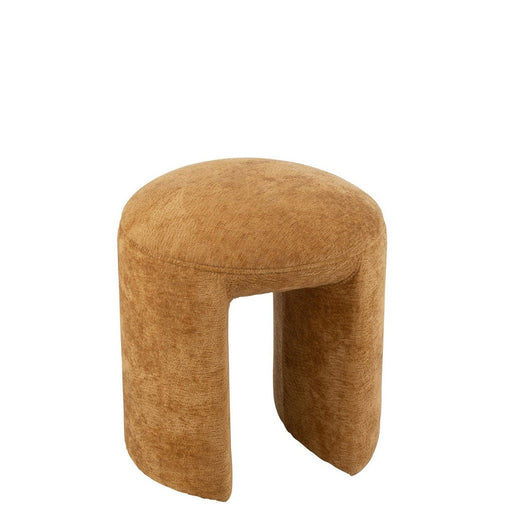 Kruk Rond textiel oker-Krukjes-J-Line