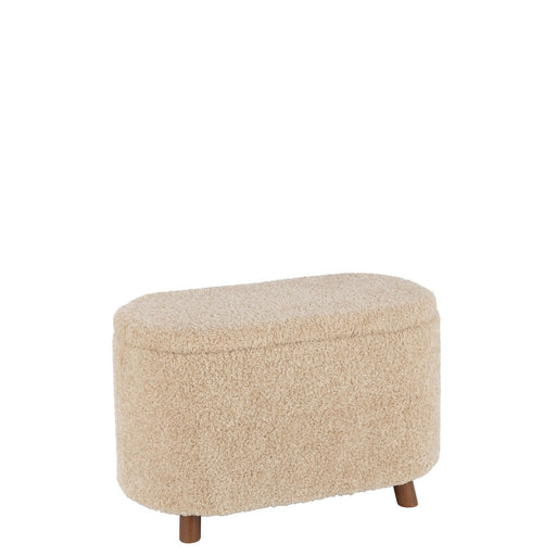 Kruk Storage Teddy Polyester Beige-Krukjes-J-Line