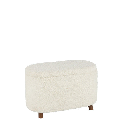 Kruk Storage Teddy Polyester Wit-Krukjes-J-Line