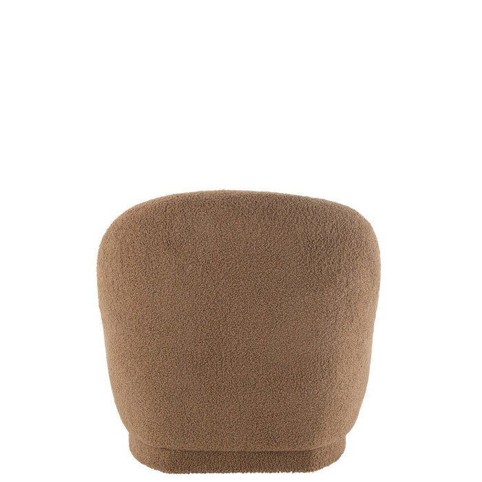 Kruk Teddy Velvet Wit Brown-Krukjes-J-Line