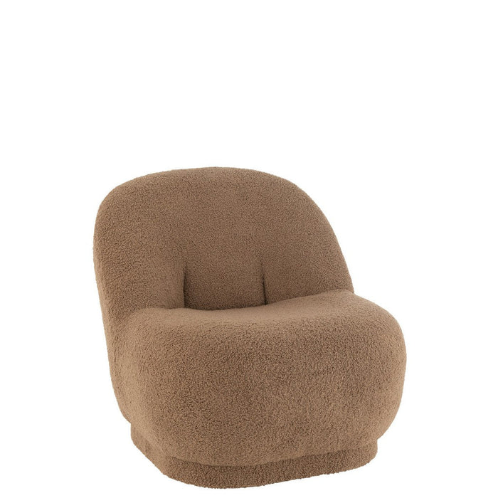 Kruk Teddy Velvet Wit Brown-Krukjes-J-Line