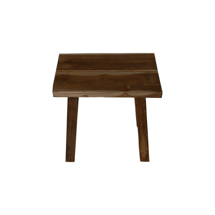 Kruk voor buiten - 45x29x45 - Naturel - Teak-Krukken-HSM Collection