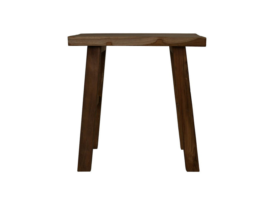Kruk voor buiten - 45x29x45 - Naturel - Teak-Krukken-HSM Collection