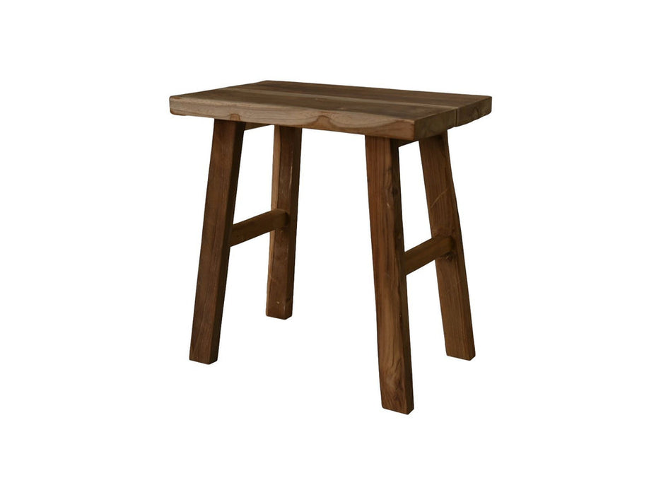 Kruk voor buiten - 45x29x45 - Naturel - Teak-Krukken-HSM Collection