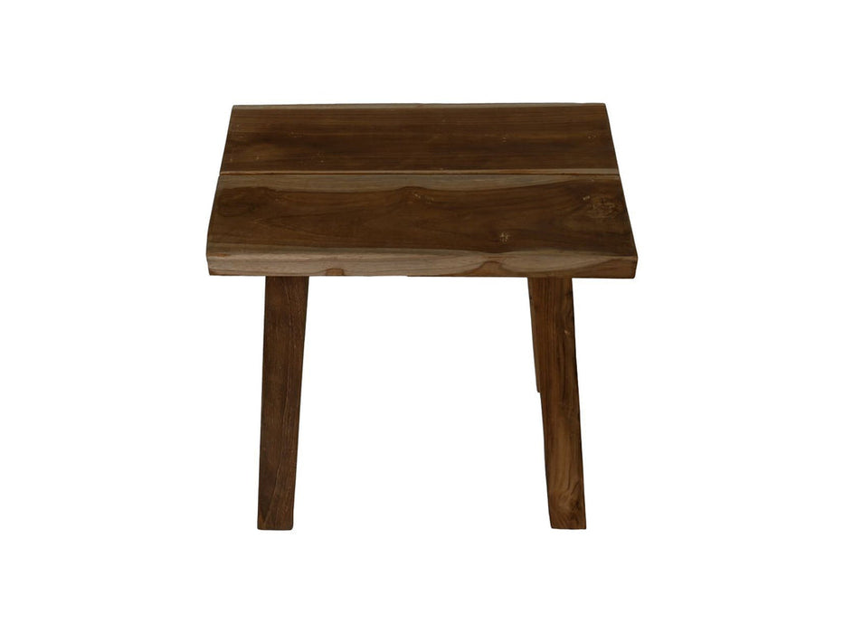 Kruk voor buiten - 45x29x45 - Naturel - Teak-Krukken-HSM Collection