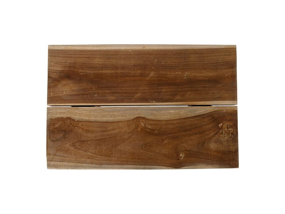 Kruk voor buiten - 45x29x45 - Naturel - Teak-Krukken-HSM Collection