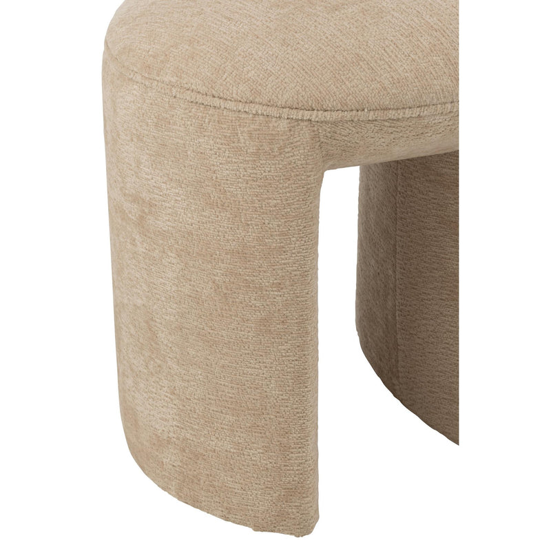 Krukje Beige Grenenhout Rond 42 cm 42x42x44 cm-Krukken-J-Line