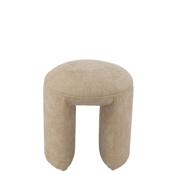 Krukje Beige Grenenhout Rond 42 cm 42x42x44 cm-Krukken-J-Line