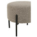 Krukje Bouclé Plywood/Polyester Grijs/Zwart-Krukken-J-Line