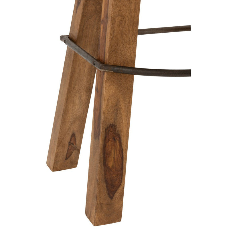 Krukje Bruin Mangohout hout 37 cm 37x43x75 cm-Krukken-J-Line