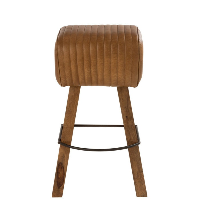Krukje Bruin Mangohout hout 37 cm-Krukken-J-Line