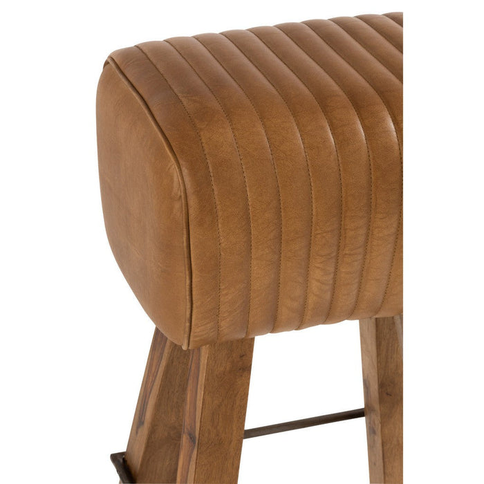 Krukje Bruin Mangohout hout 37 cm-Krukken-J-Line