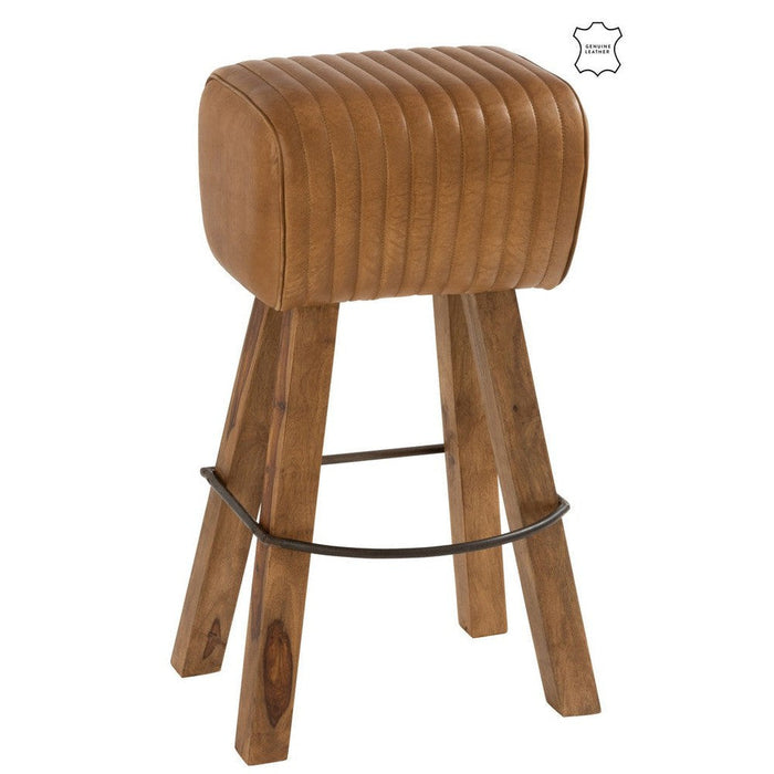 Krukje Bruin Mangohout hout 37 cm-Krukken-J-Line