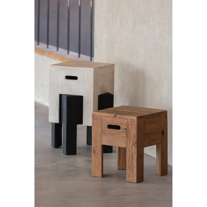 Krukje Bruin Recycled grenen 35 cm 35x35x40 cm-Krukken-J-Line