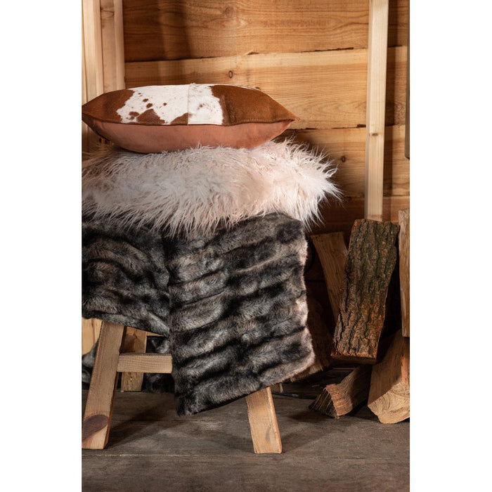 Krukje Bruin Recycled hout Vierkant 38 cm 38x41x45 cm-Krukken-J-Line