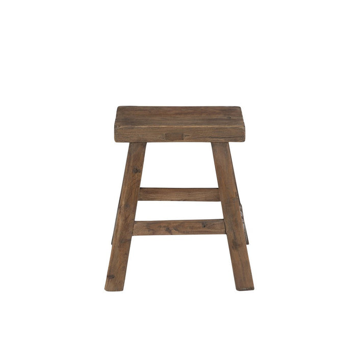 Krukje Bruin Recycled hout Vierkant 38 cm-Krukken-J-Line