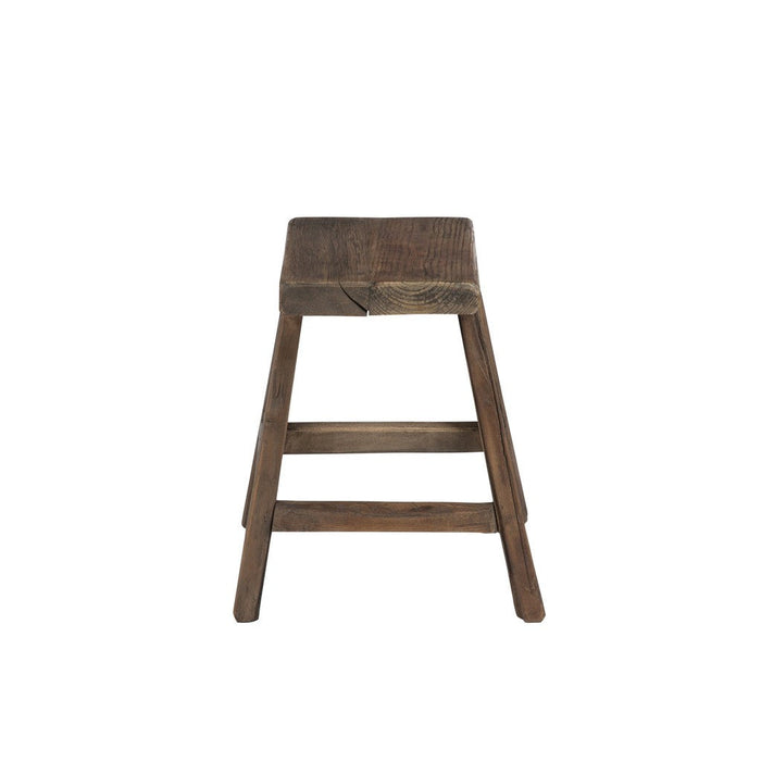 Krukje Bruin Recycled hout Vierkant 38 cm-Krukken-J-Line