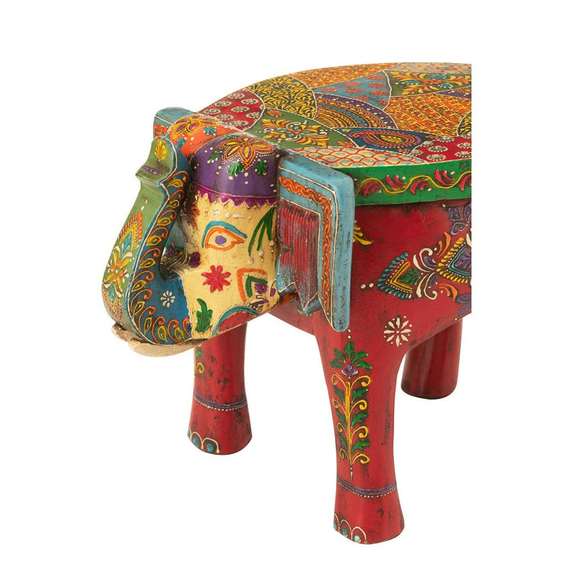 Krukje Elephant Delhi Mangohout Mix 25x35x25 cm-Krukken-J-Line
