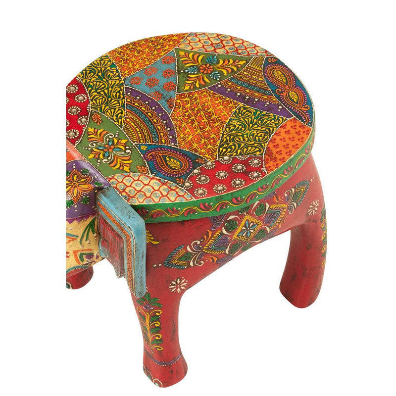 Krukje Elephant Delhi Mangohout Mix 25x35x25 cm-Krukken-J-Line