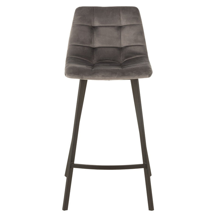 Krukje Grijs Polyester 43 cm-Krukken-J-Line