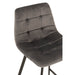Krukje Grijs Polyester 43 cm-Krukken-J-Line